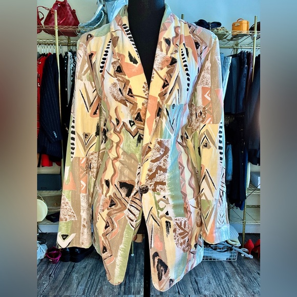 Vintage Requirements Print Jacket - Picture 1 of 3